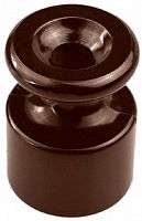 Изолятор для монтажа ретро-провода керамика Bironi Лизетта коричневый картинка